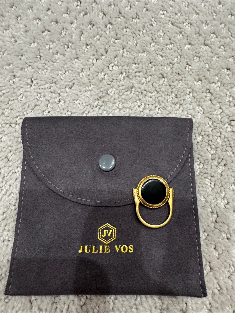 Julie Vos Reversible Gold Coin Ring - Picture 2 of 4